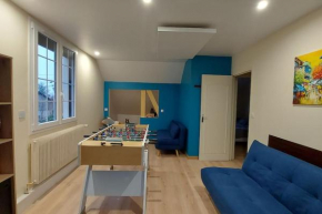 F3 avec salle de jeux, terrasse et grand jardin